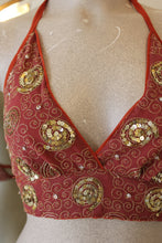 Load image into Gallery viewer, Golden Spiral Halter Top