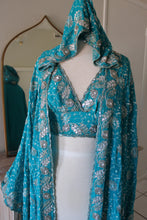 Load image into Gallery viewer, Blue Crush Kimono &amp; Halter Top