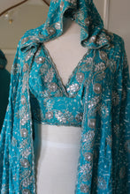 Load image into Gallery viewer, Blue Crush Kimono &amp; Halter Top