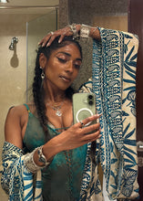 Load image into Gallery viewer, Blue Jungle Robe
