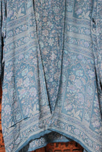 Load image into Gallery viewer, Blue Garden Silk Jacket